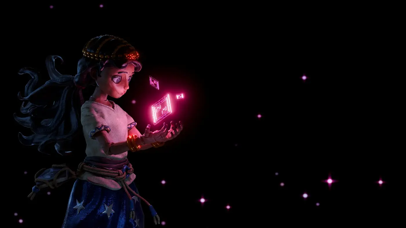 A scene from Halima, a stop-motion styled game by Edge of the World Studios